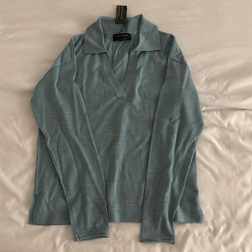 Banana Republic 100% Merino Wool Polo